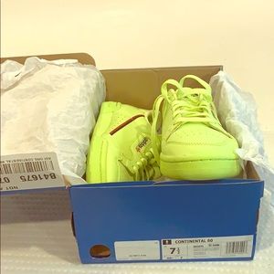 NEW Adidas- Continental 80 ( Neon Green) 7.5 Men